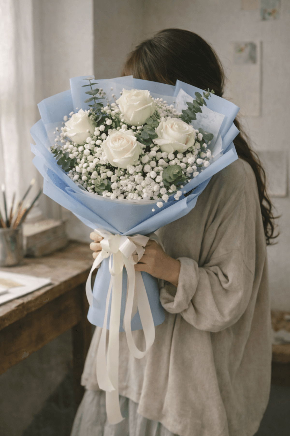 White Roses | Sweet Harmony Blue