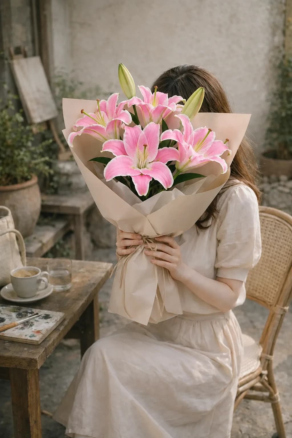 Pink Lily Bouquet