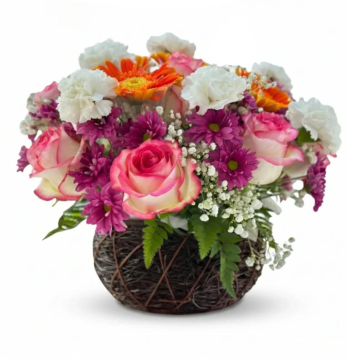 Vibrant Flower Mixed Basket