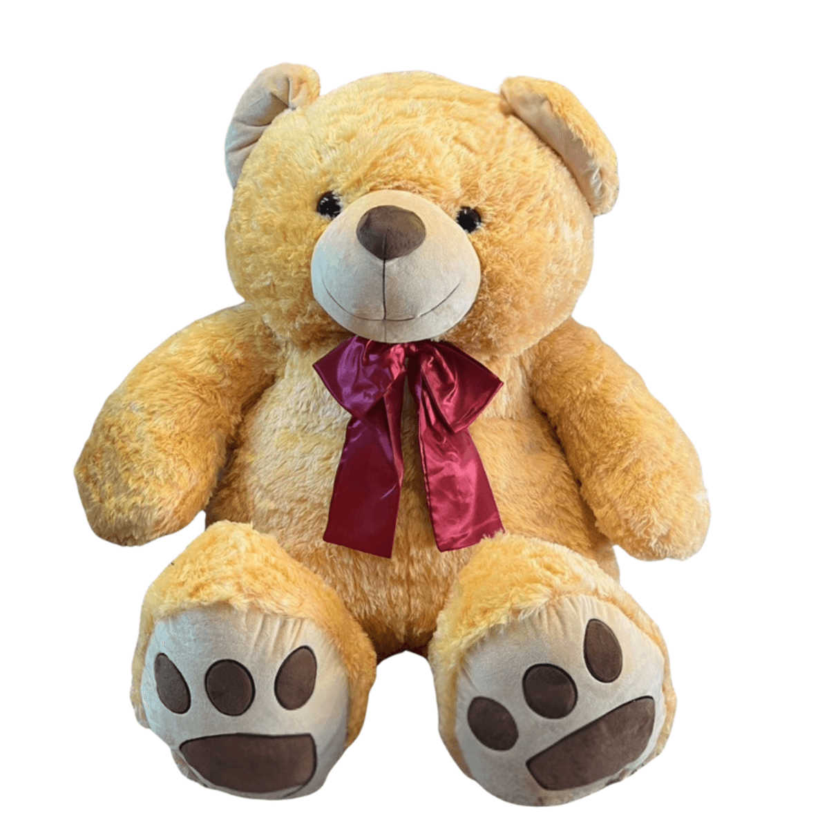 Make any surprise feel warmer with this large brown teddy bear, designed as a soft and memorable gift for birthdays, anniversaries, romantic occasions, or sweet everyday surprises. Its plush texture, classic ribbon detail, and oversized look make it a perfect add-on for flower delivery or a thoughtful gift on its own in Chiang Mai.