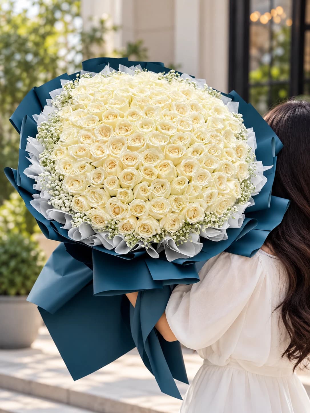 101 White Roses | Forever Pure
